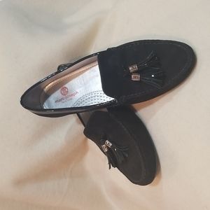 marc joseph New York Montell Street black leather with tassel detailing size 9M